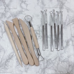 かきべら　セット　陶芸　コテ　こて　カンナ　ヘラ　削り　道具　型　ヘラ　6の画像