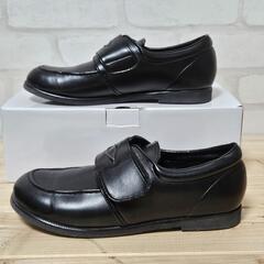【☘️中古】キッズ24.5cm幅広マジックテープ式ローファーの画像