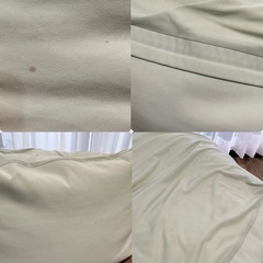 【中古品】無印良品　体にフィットするソファ　セット(本体とカバー)　よもぎ②の画像