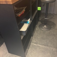 バーカウンター　おしゃれ椅子2脚付きの画像