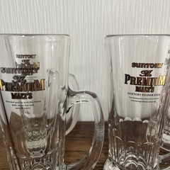 【中古】サントリー ザ・プレミアム・モルツ 380mlジョッキ　5個入りの画像