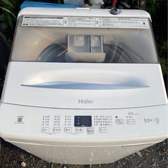 １９日お引き渡しまでの価格　新しい　２０２４年製　ハイアール製　５.５ｋ　全自動洗濯機　ＪＷ－Ｕ５５ＭＫ　動作確認済みの画像