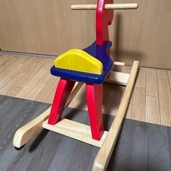 かわいい❤️　木製木馬の画像