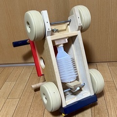 かわいい🩷　木製　手押し車(汽車ぽっぽ)の画像