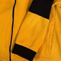 【THE NORTH FACE】フルジップパーカー　バイカラーイエロー×ブラックの画像