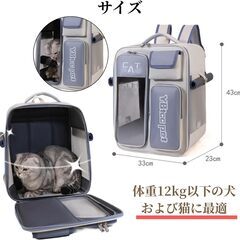 ねこ用キャリーバッグ ピンク 【新品同様】 我が家の取締役（５歳♀）がお気に召さなかったので未使用の画像