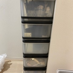 5段 収納ボックス 収納ボックス  キャスター付きの画像