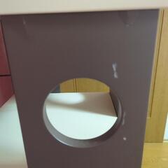 ニトリ　回転本棚　7段　ブラウンの画像