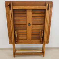 ガーデンテーブル（木製）【小金井市民限定】（小金井市再生家具）品番：08-02-12 ※新規優先の画像