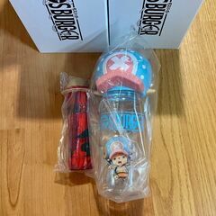 チョッパーの帽子付きボトル ゴムゴムの手スナックトング 箱付き 2個セットの画像