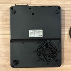 アイリスオーヤマ IH卓上クッキングヒーター 黒 ブラックの画像