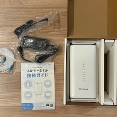 【美品】ソフトバンクエアー ターミナル5 家庭用Wi-Fiルーター 工事不要 5G対応 ソフトバンクAirの画像