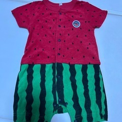 ベビーロンパース5着+帽子セット 夏 70-80の画像