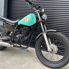 ★フルパワー★ kerkerマフラー★TW200初期型カラー★PWKキャブ付SR400 ftr の画像