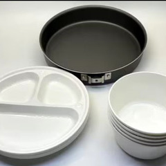 【新品未使用】キャンプ　アウトドア　災害時　キャプテンスタッグ　ハイフロン加工　キャンピングクッカー　5人用セットの画像