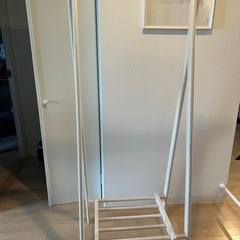 木目調ハンガーラック