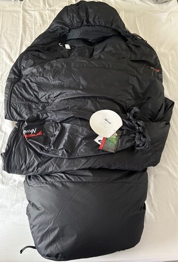 NANGA AURORA ALL BLACK 600 DX ロング AEGISMAX ウルトライトグースダウンシュラフ 3シーズン