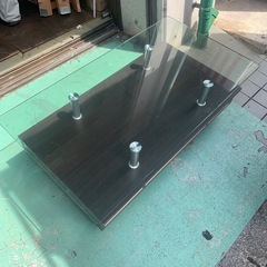 ガラステーブル✨配送🉑の画像