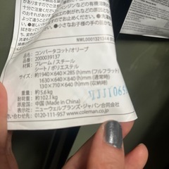 コールマン　コットの画像