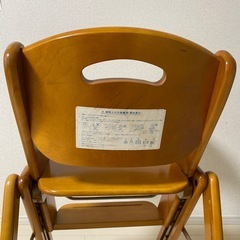 折りたたみベビーチェアの画像