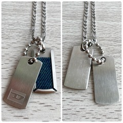 ☆お値引可能☆【極美品】DIESEL  シルバーチェーンネックレス DX124600DJW  の画像