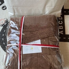【新品未開封】Towel Shop Broome バスローブ2枚セット 花柄アイボリーM ブラウンLの画像