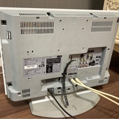SONY テレビ　PCモニター　ブラビアBRAVIA ホワイト/白色の画像