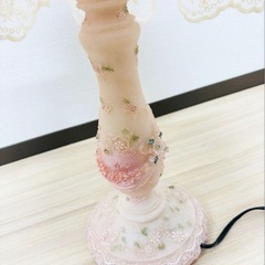 アンティーク調 ヨーロピアン調 レース フリル テーブルライト ドレスランプの画像