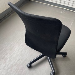 【リニューアルでより頑丈に】アイリスプラザ オフィスチェア デスクチェア メッシュ 通気性 腰サポートバー 無段階昇降 360度回転 コンパクト OFC-MAL ブラックの画像