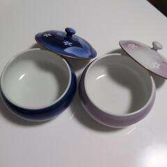錦松梅 有田焼フタ付き食器  2個セットの画像