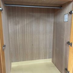 クローゼット　No.3896　ライトブラウン　衣類収納　タンス　【リサイクルショップどりーむ天保山】の画像