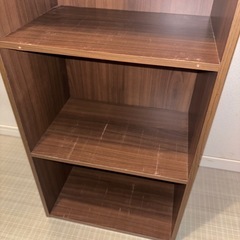 3段　カラーボックス　ブラウン①の画像