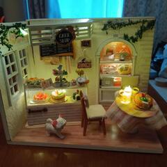 ケーキ屋 ミニチュア模型  ハンドメイドの画像