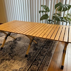 【ハイランダー 120cm 折りたたみウッドテーブル】