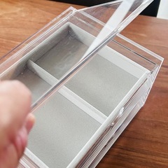 無印良品　重なるアクリルケース　2段の画像