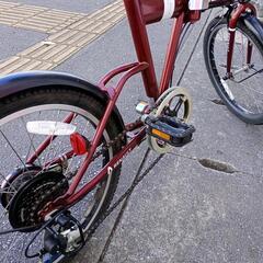 ☆ルノー☆ギア付折り畳み自転車20インチの画像