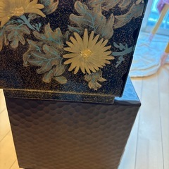鎌倉彫　小引出　3段　装飾　小引出　3段　中古品の画像