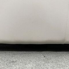 ニトリ 3人掛け両電動リクライニングソファ 電動 クローナ 皮革(牛革) ライトグレー インテリア リビング 中古家具 店頭引取歓迎 R9913の画像