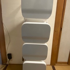 省スペース！高機能インテリアタワーダストボックス 4段の画像