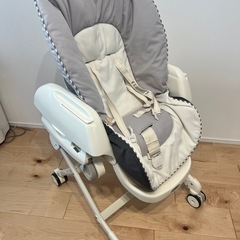 【美品】コンビハイローチェアネムリラFF リバーシブルシートモデル セサミグレーの画像