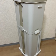 フタ付きゴミ箱　アスベル　分別2段　ペダル式　20L×2の画像