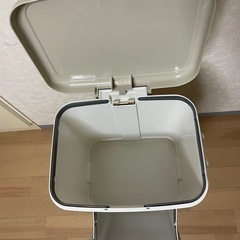 フタ付きゴミ箱　アスベル　分別2段　ペダル式　20L×2の画像