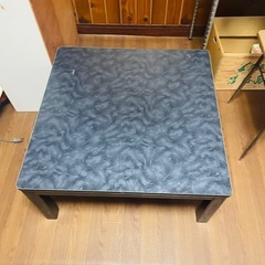 コタツ机 黒 白 リバーシブルの画像