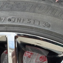 クラウンアスリート210系 純正オプションホイール（18インチ）に、ブリヂストン ブリザック VRX（225/45R18）を組み込んだスタッドレスタイヤ4本セットの画像