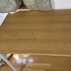 無印良品　タモ材天板ワークデスク　木製デスクの画像
