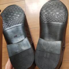 紳士靴 26.5 中敷き無し エナメル＆合皮の画像
