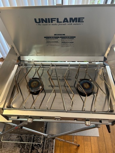 UNIFLAME(ユニフレーム)ツーバーナー＋キッチンスタンドセット