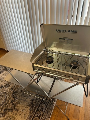 UNIFLAME(ユニフレーム)ツーバーナー＋キッチンスタンドセット