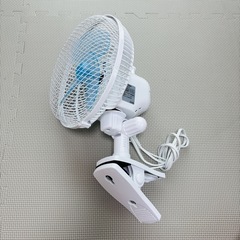 【美品】アイリスオーヤマクリップ式扇風機　　　の画像