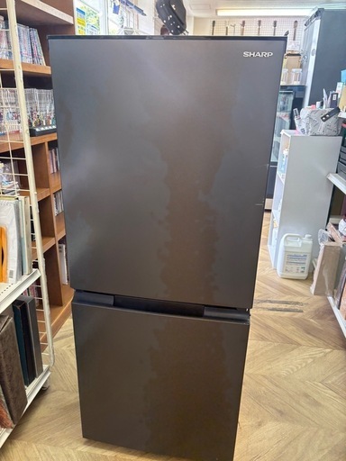 0489 SHARP シャープ 2024年製 ノンフロン冷凍冷蔵庫 152L SJ-D15K-H ブラック